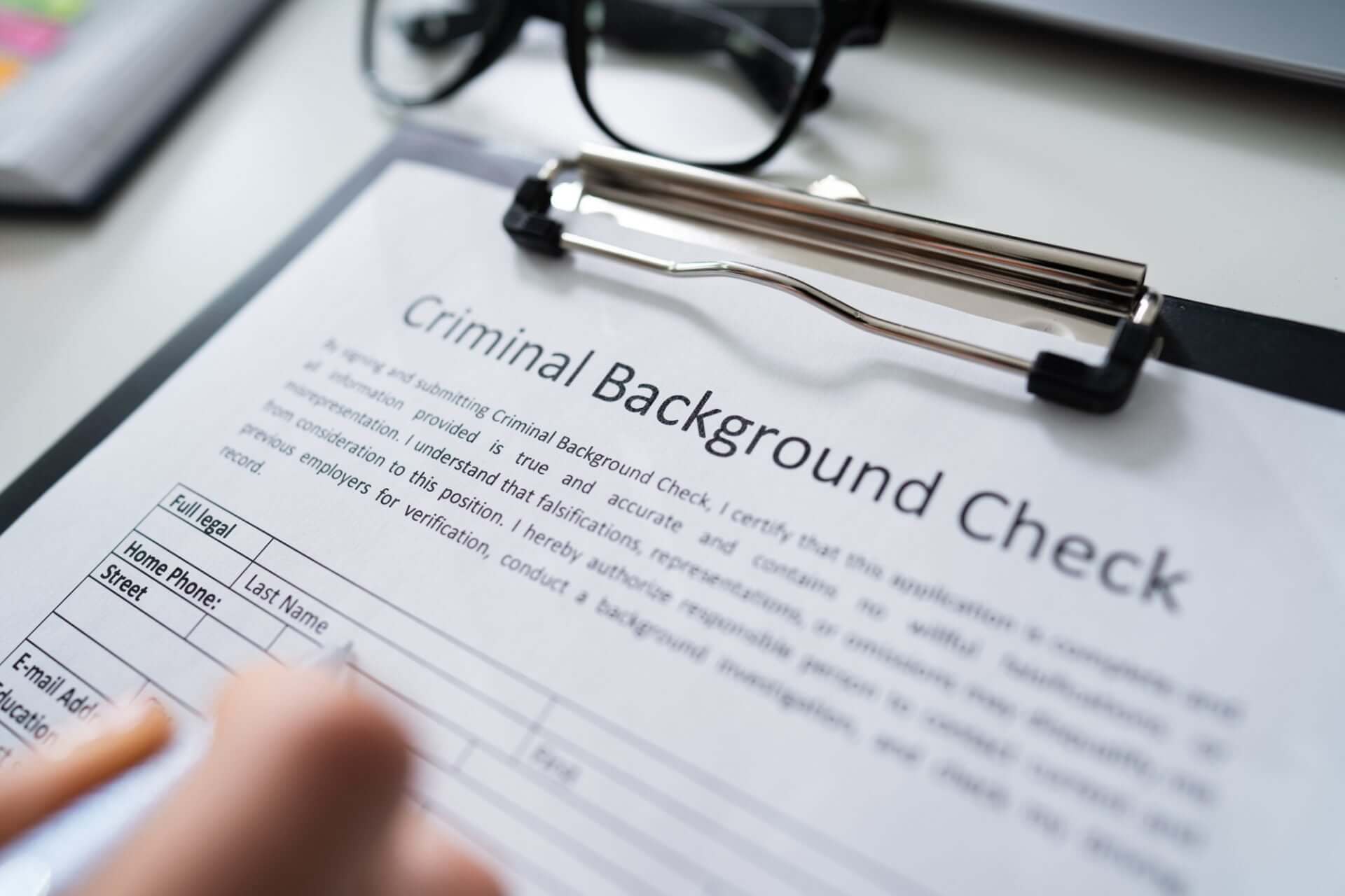 criminal record background check